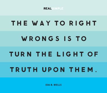 the way to right wrongs